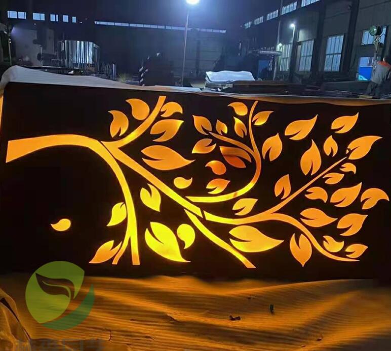 绥棱耐候钢板灯箱