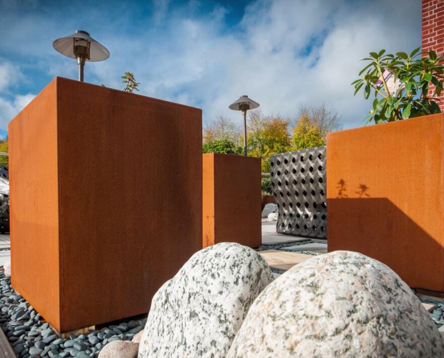 绥棱锈钢板花箱